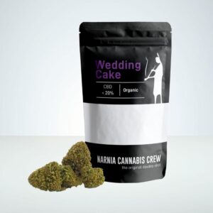 Narnia Cannabis Crew - Wedding Cake CBD Buds ≤25% - 5 g